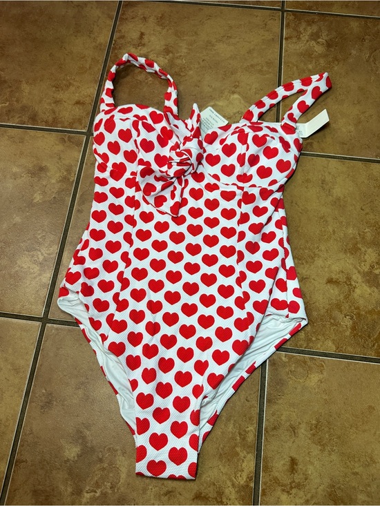Alexandra Miro Other - NWT Alexandra Miro Clara Heart Print One-Piece Swimsuit - M